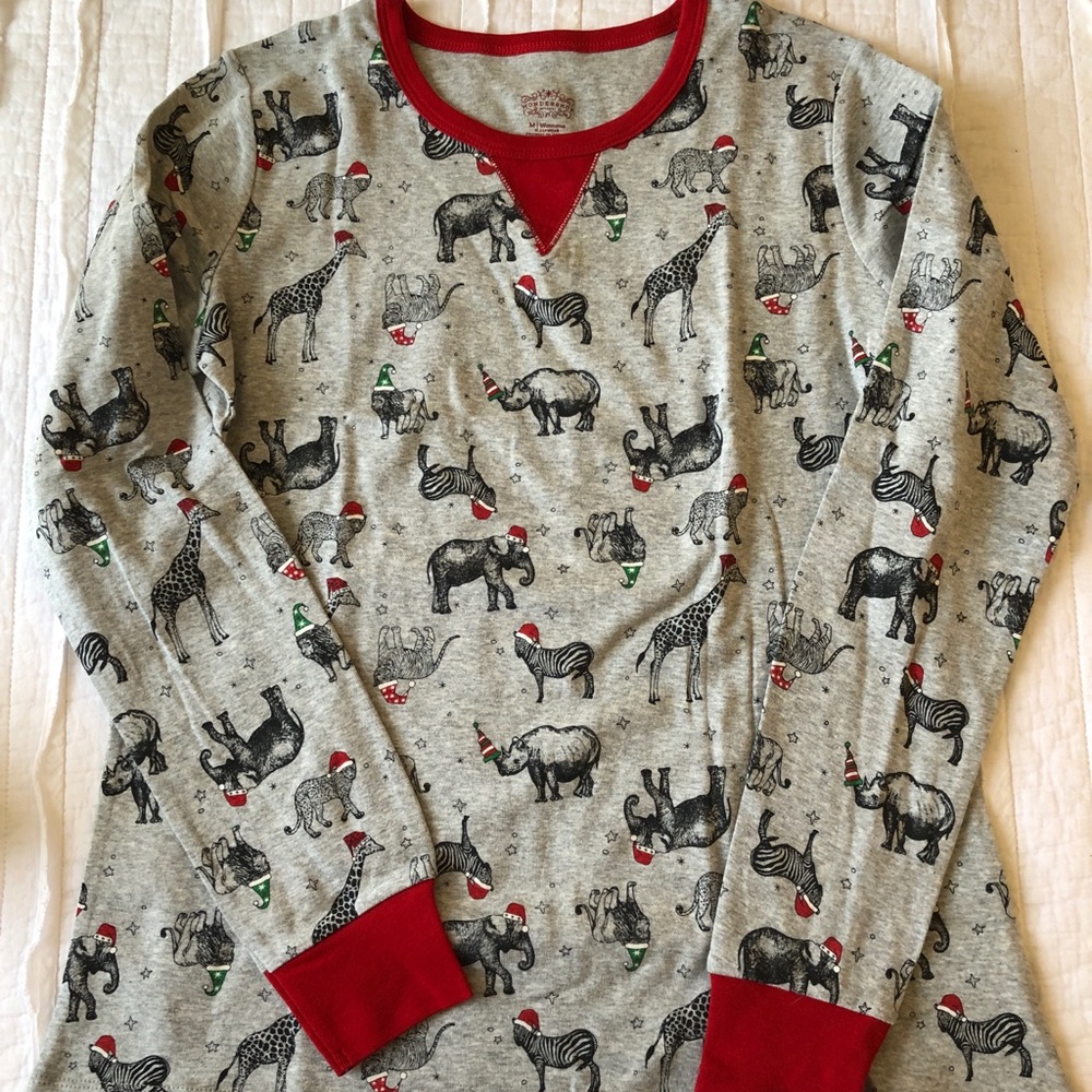 Target Womens Holiday Safari Print Matching Pj Set - Picture 3 of 5